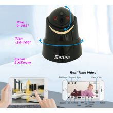 SOTION (04W) Full 1080P HD WiFi Internet Wireless Network IP Security Surveillance Video Camera System, Baby and Pet Monitor with Pan and Tilt, Two Way Audio & Night Vision