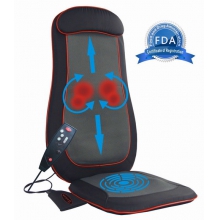 SOTION Shiatsu Full Back Massage Seat Cushion Massager with Heat, Deep Kneading, Rolling and Vibrating(Black) 