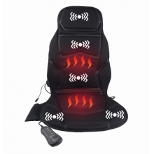 Sotion Vibrating Car Shiatsu Seat Cushion Cover Pads Back Massager with Heat, Massage Chair to Relax, Sooth and Relieve Neck and Back and Shoulder and Thigh Pain